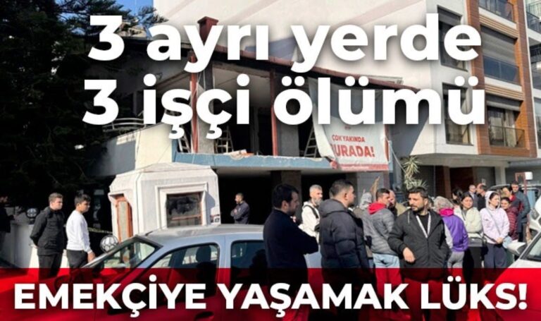 Türkiye’de işyerinde olay ilişkileri: 3 işçi aynı gün 3 binada hayatını kaybetti -son dakika ekonomisi -> çalışma hayatı hakkında haberler