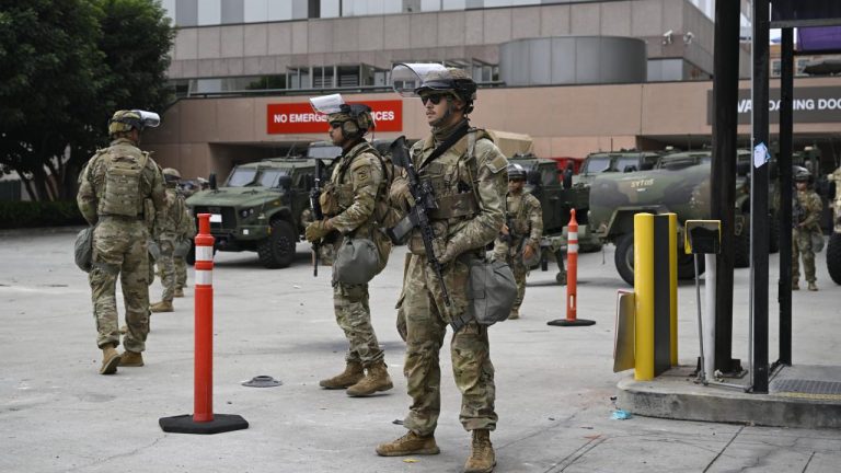 Los Angeles’ta görevlendirilen Ulusal Muhafızlar bazı sivilleri gözaltına aldı